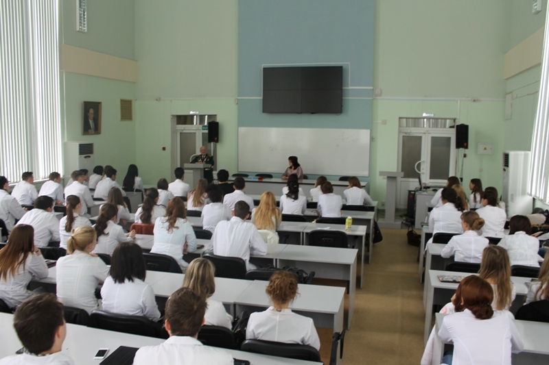 22 апреля 2015 года в рамках мероприятий посвященных 70-летию Победы состоялась встреча студентов Медицинского института с ветераном Великой Отечественной войны Шкробом Михаилом Юрьевичем